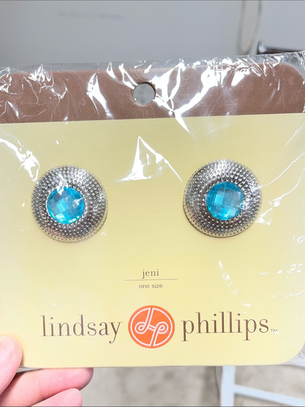 Lindsay Phillips “Jenni” Interchangeable Silver with Turquoise Gem Shoe Snaps